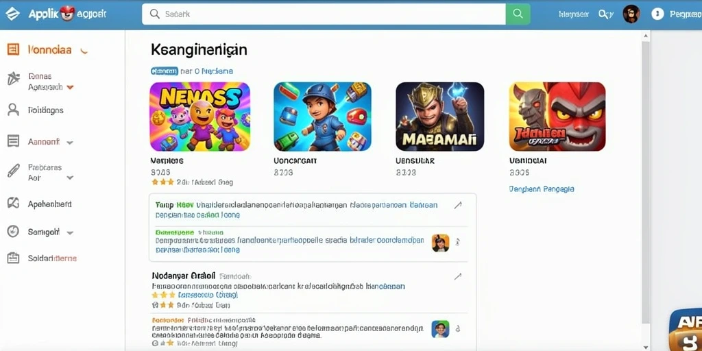 Tampilan menu utama yang menarik dan intuitif.