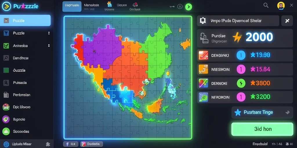 Tampilan antarmuka utama ASIA100 yang menarik.