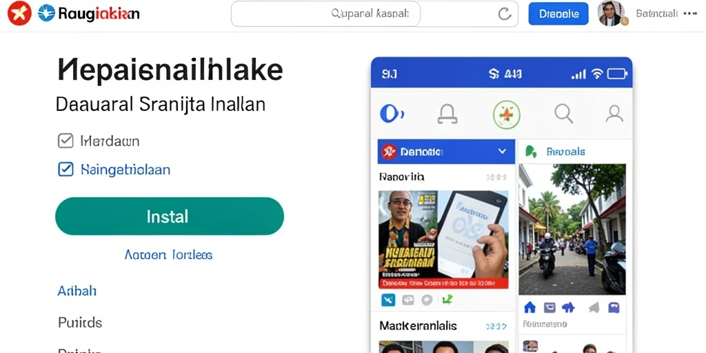 Tampilan awal yang menarik dan intuitif.