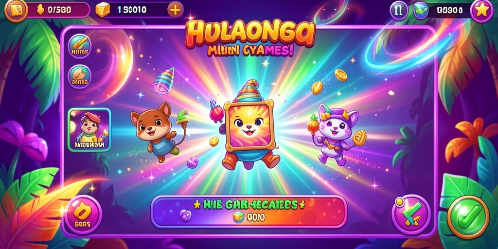 Tampilan awal game yang menarik dan penuh warna.