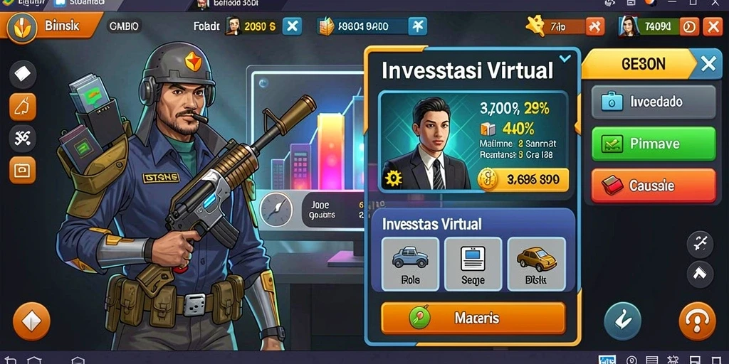 Screenshot menunjukkan berbagai tema menarik dalam permainan.