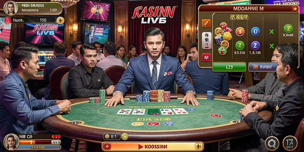 Tampilkan karakter utama yang siap bertarung.