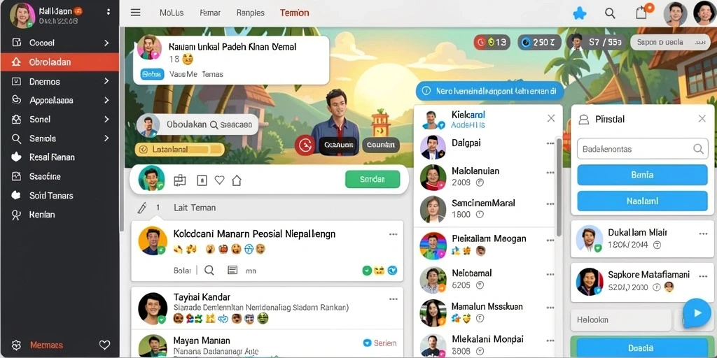 Tampilan antarmuka pengguna yang nyaman dan modern.
